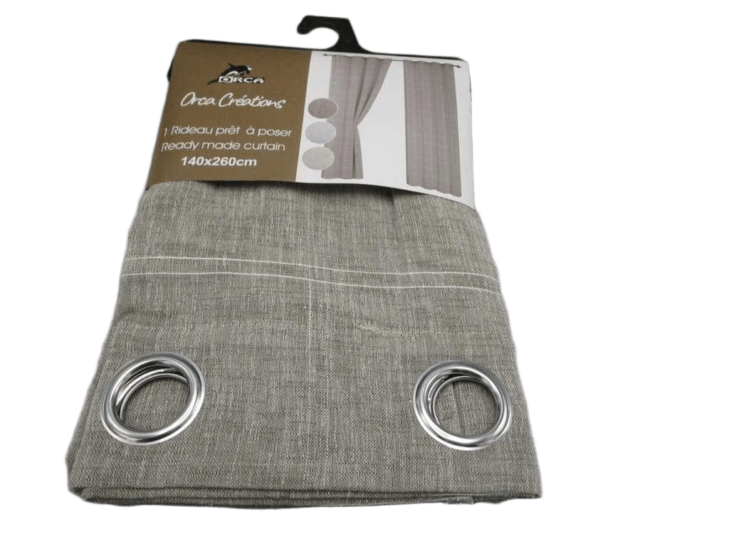 Curtain With 8 Rings Round Teal Matt 100% Polyester Gsm Pvc Packing