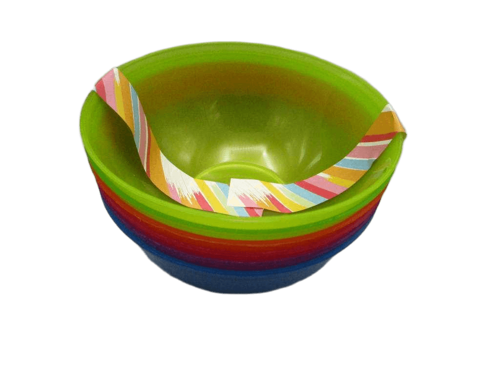 Bowl Set Pp 6pcs 6 Clr Per Set
