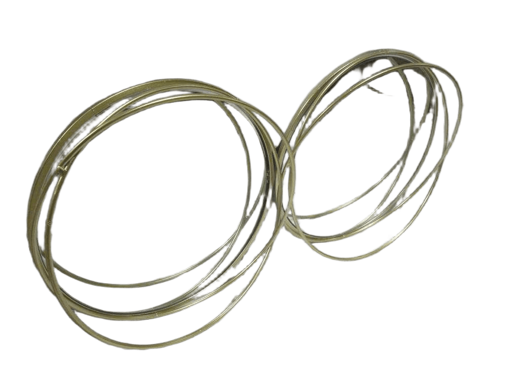 Mirror Set Of 2 Metal Round Tray L:37.5*37.5*9cm S:33*33*8.5cm Gold 1cl=