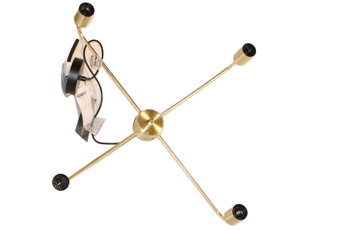 Lamp Suspended X4 Metal "keli" Dore D.69