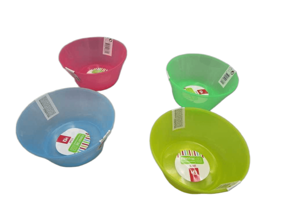 Bowl 750ml Set 2pcs 4ass Clr