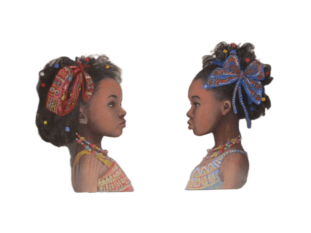 Oil Painting Set Of 2 Baby Girl 1cl=