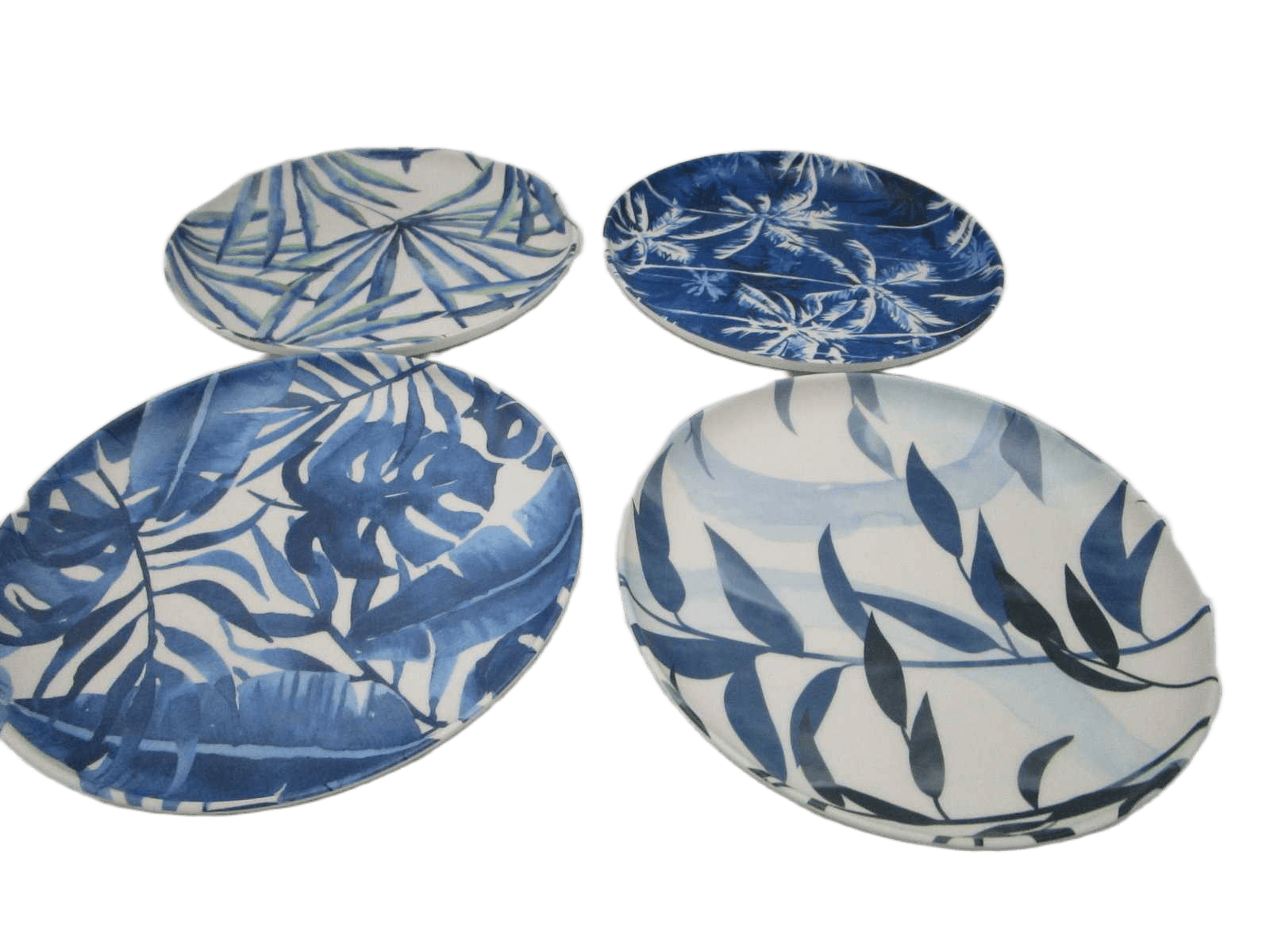 Plate Melamine Dia 21cm 4ass