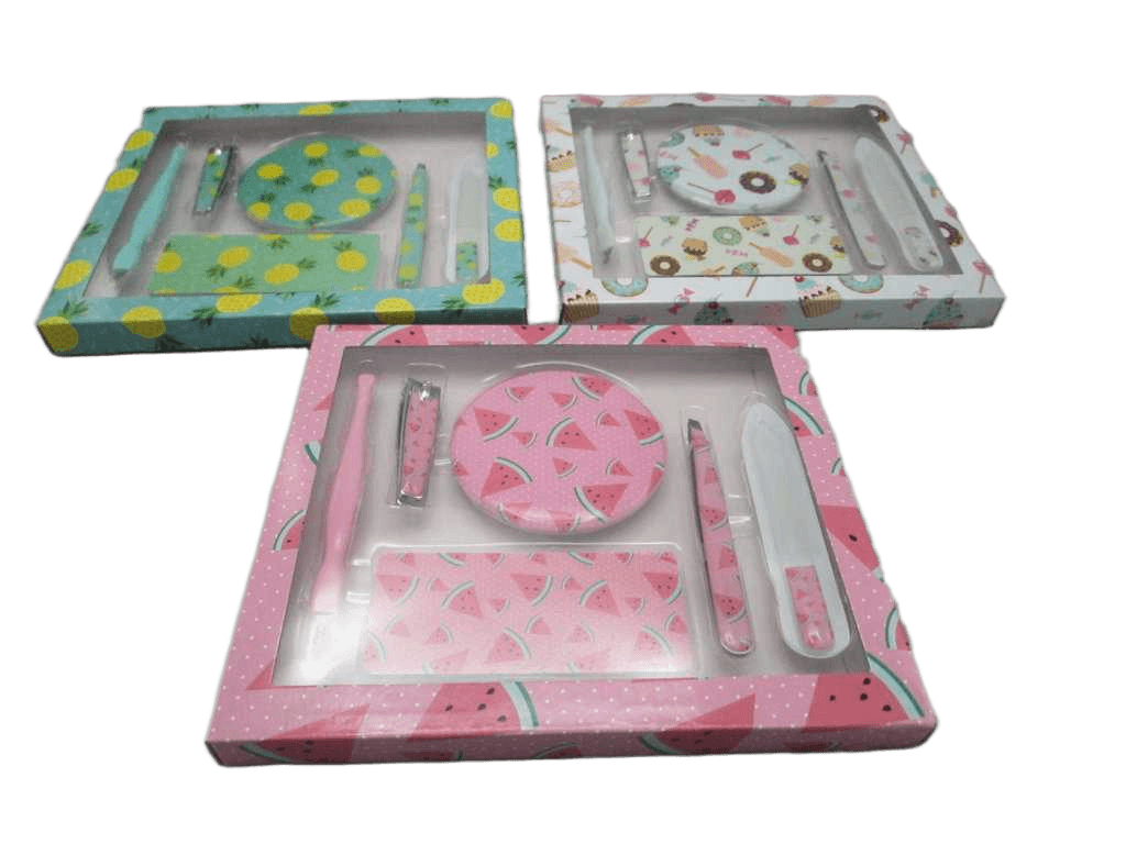 Manicure Set 6pcs 3ass Design