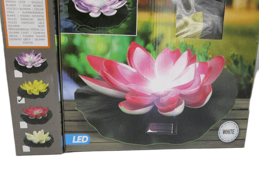 Solar Light Lotus 28cm 4ass