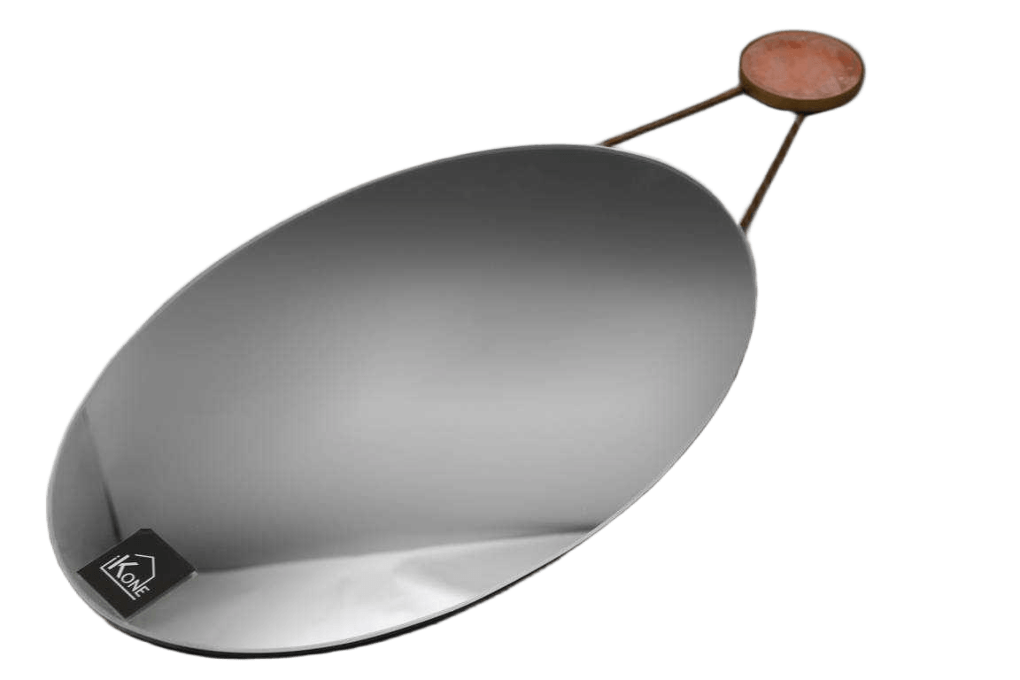 Mirror Oval With Marble Details