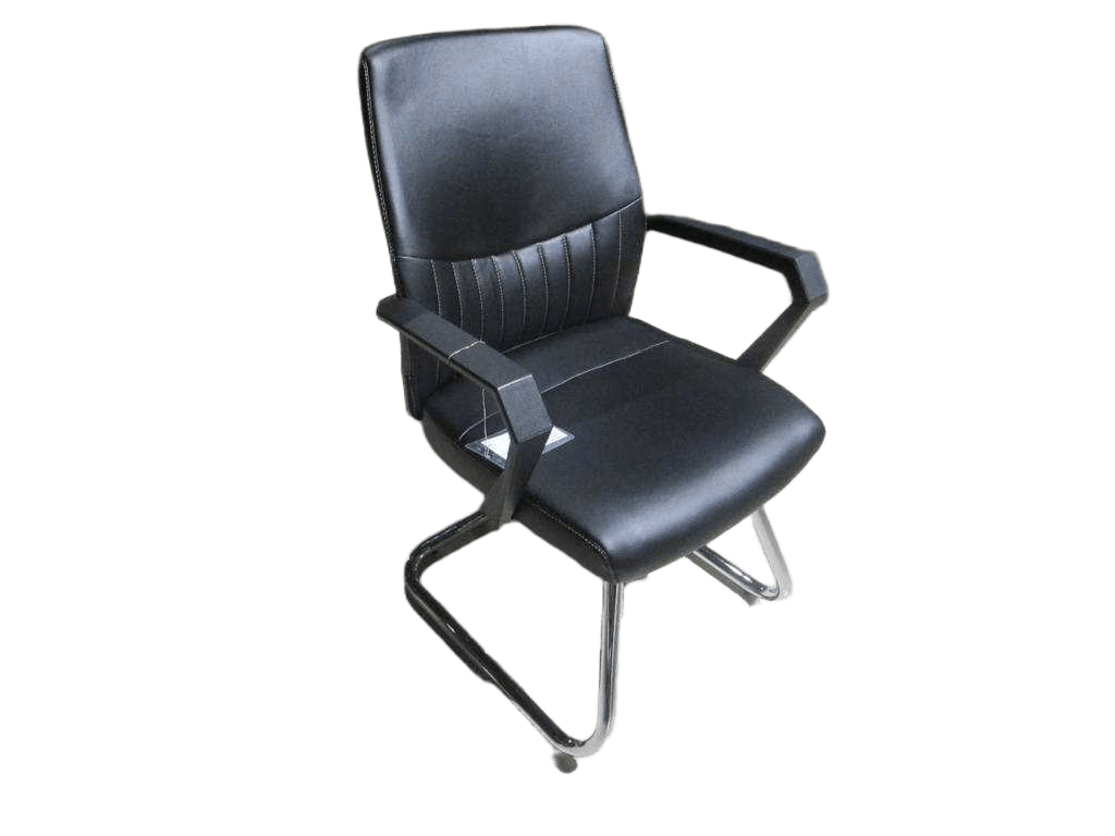Office Visitor Chair Black Lfpu-7w58xd57xh90cmvister Chair Pu Black