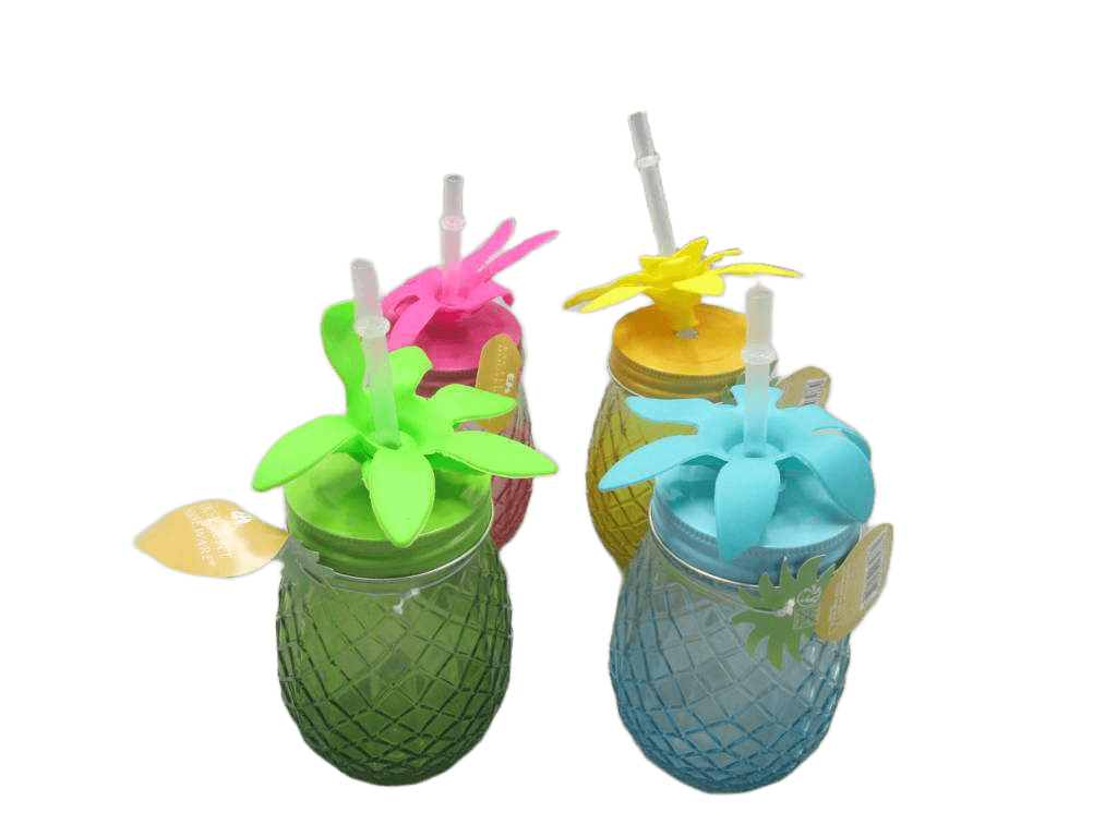 Drinking Jar With Straw 400ml 1cl=