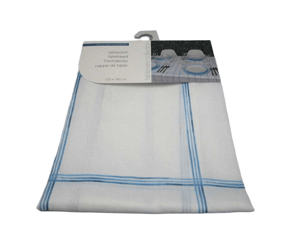 Tablecloth Linen Look 3ass 1cl=