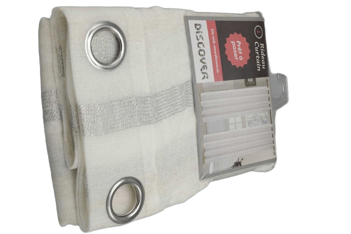 Curtain, 14 Rings Silver 250*270 White 1cl=