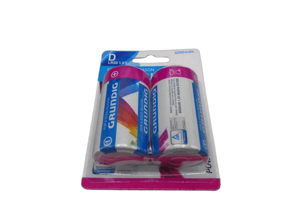 Battery Alk D/Lr20 6000mah 2pc