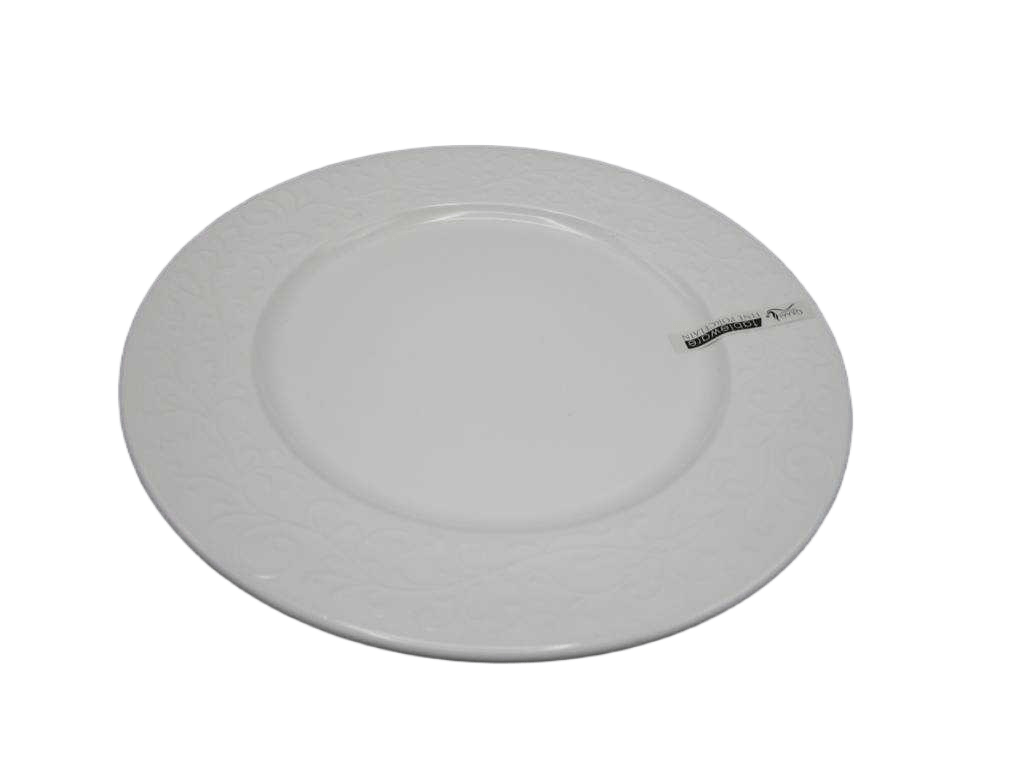 Plate 10.25" Dinner D:25.9x2.4white