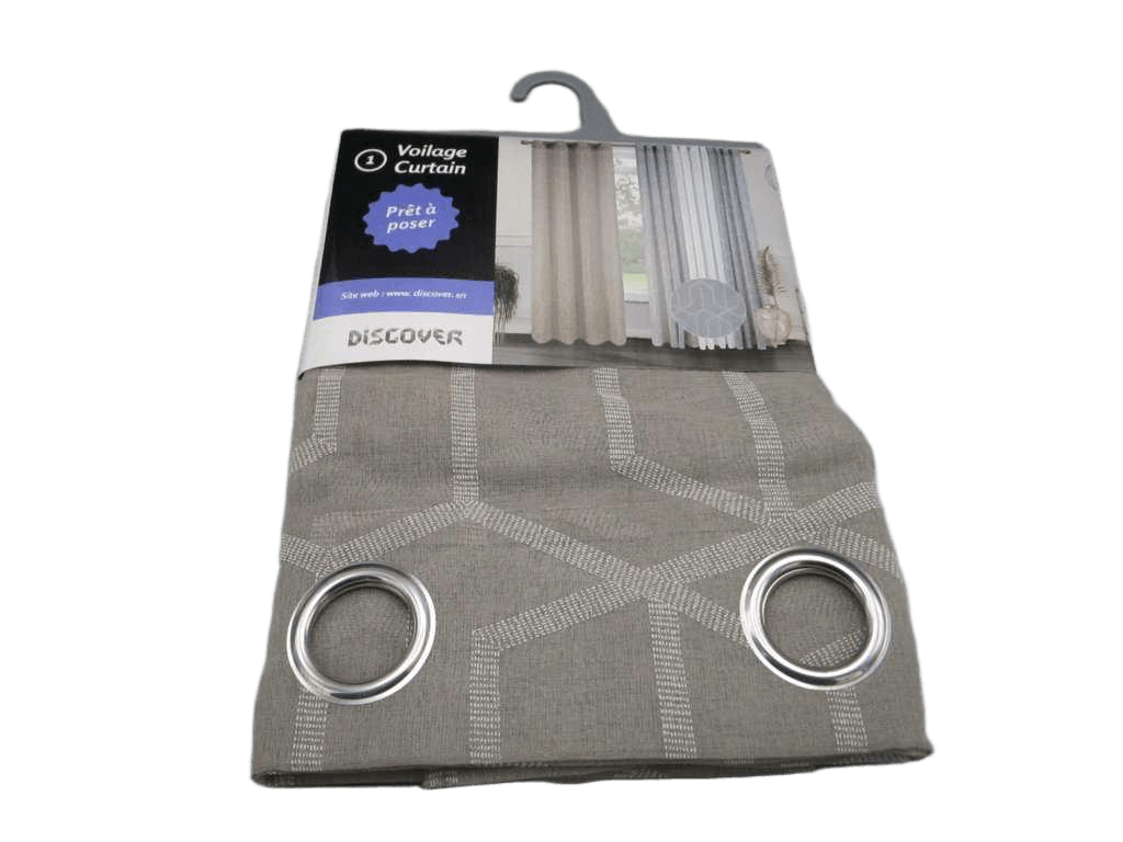 Curtain Printing Voile Window Curtain 8 Rings 100% Polyester 85gsm 43x28x28