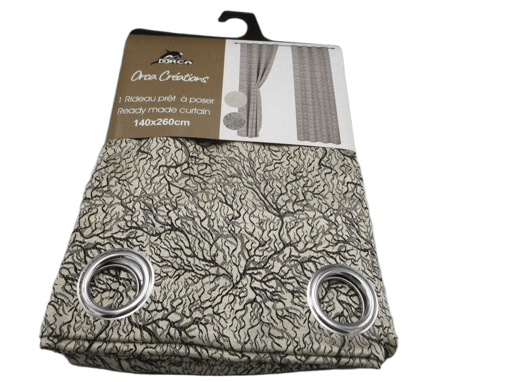 Curtain With 8 Rings Round Teal Matt 100% Polyester Gsm Pvc Packing