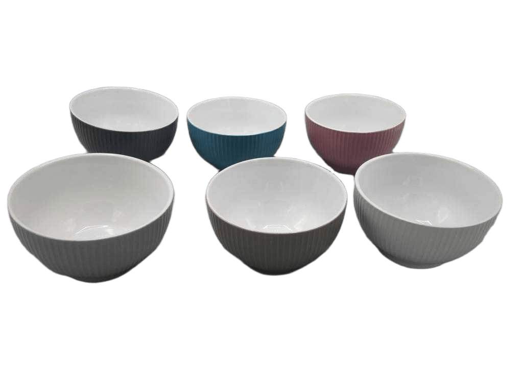 Bowl Stoneware 680ml 6ass Clr 1cl=