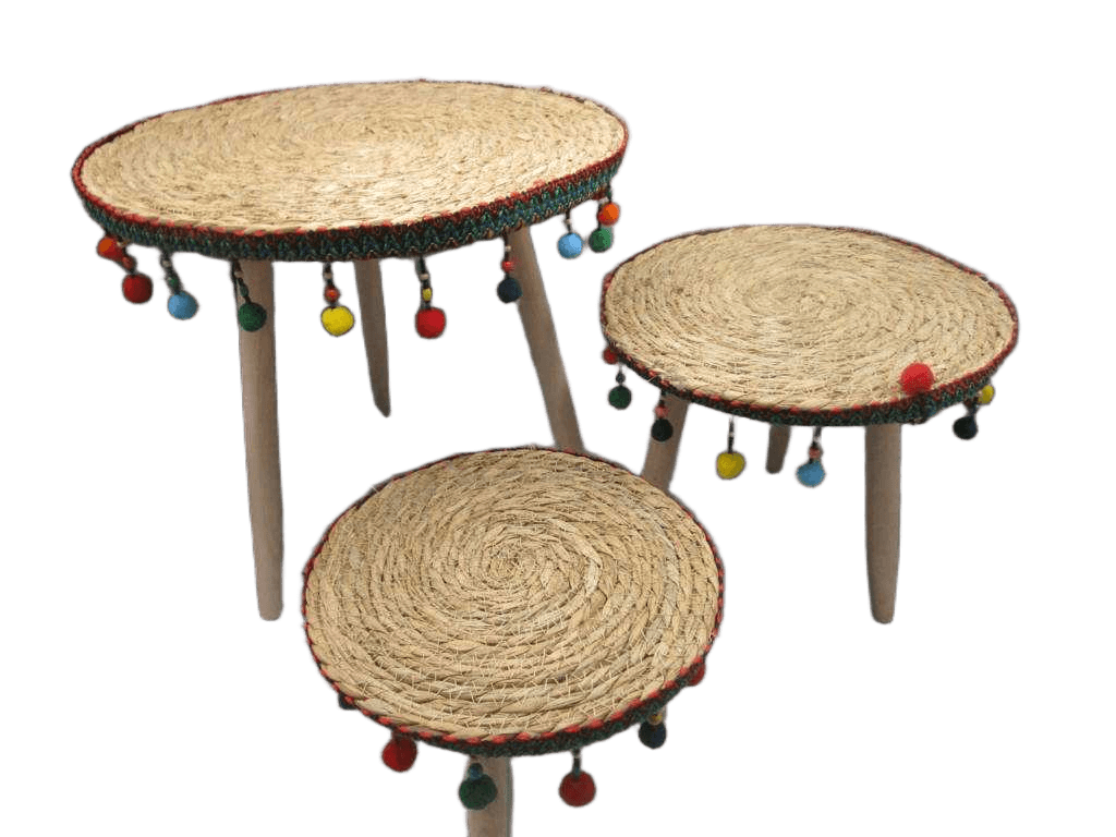 End Table, Set Of 3 40*36 30*25 25*18 Coffee 1cl=