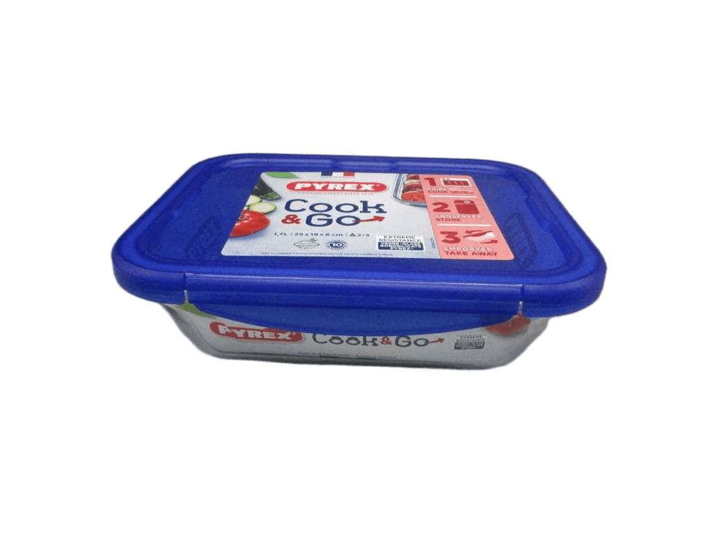Plate Rectangular Storage With Leakproof Lid 25x19x7cm