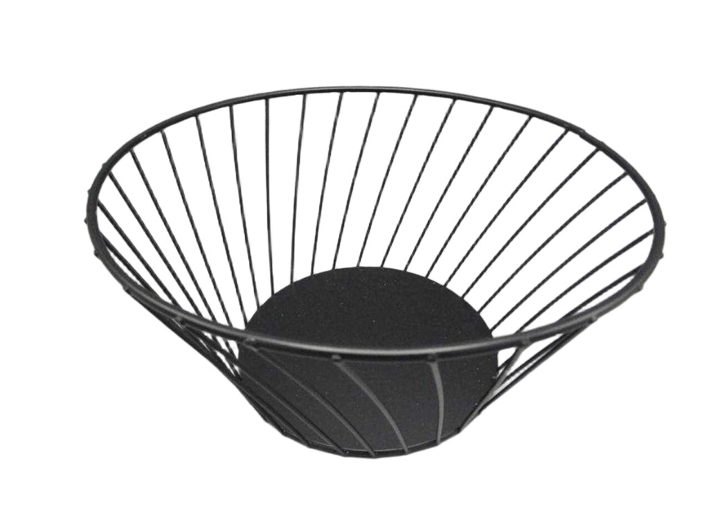 Basket Fruit Metal Black 1cl=