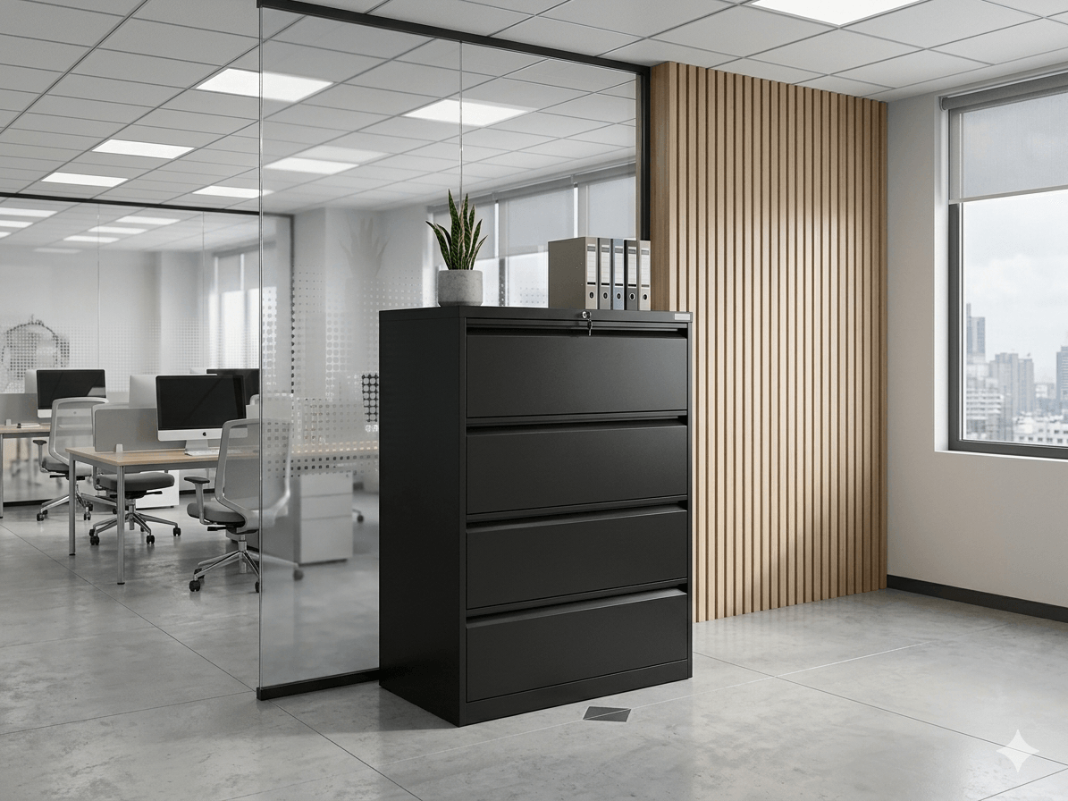 Cabinet 4 Drawer Lateral Filing (Frame 0.7mm, Shelf 0.6mm)
