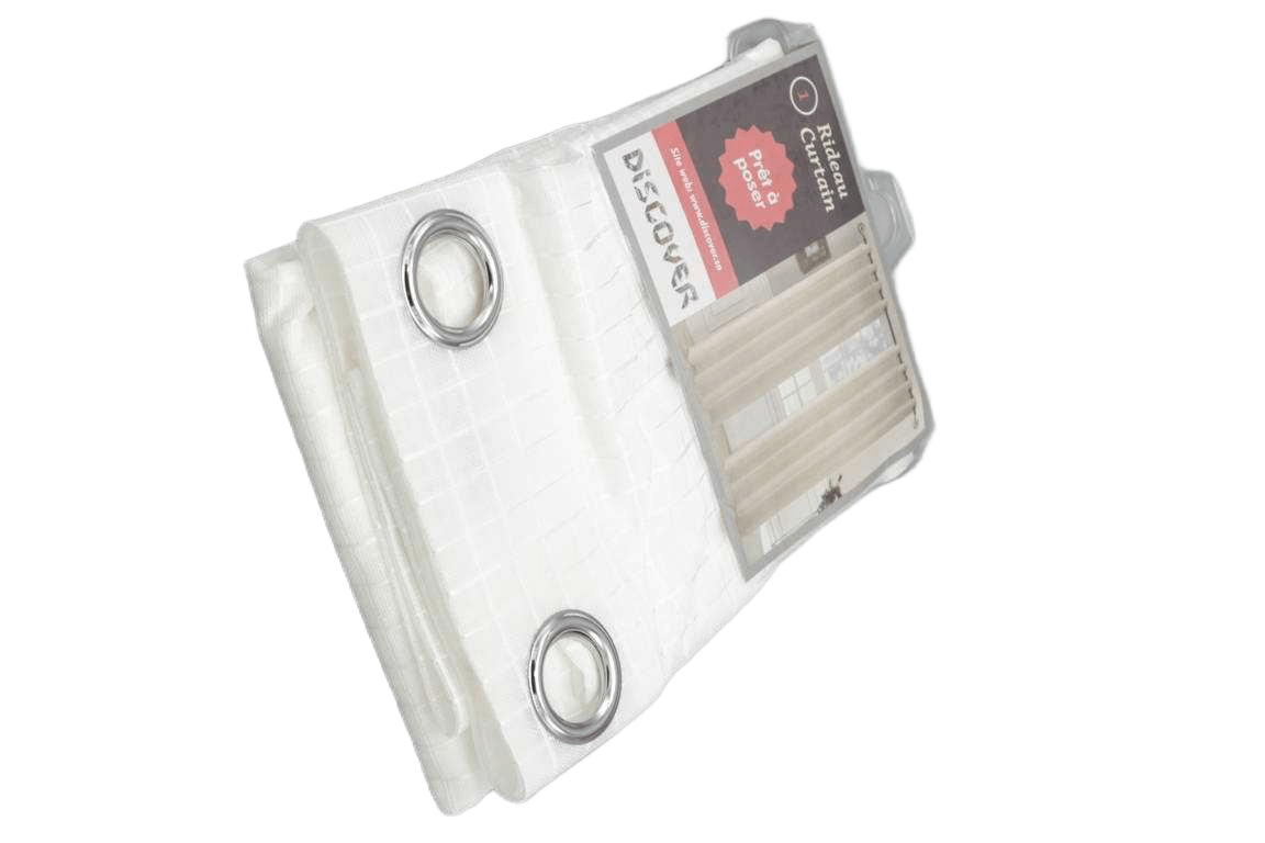 Curtain, 8 Rings Silver 140*270 1 Natural 1cl=