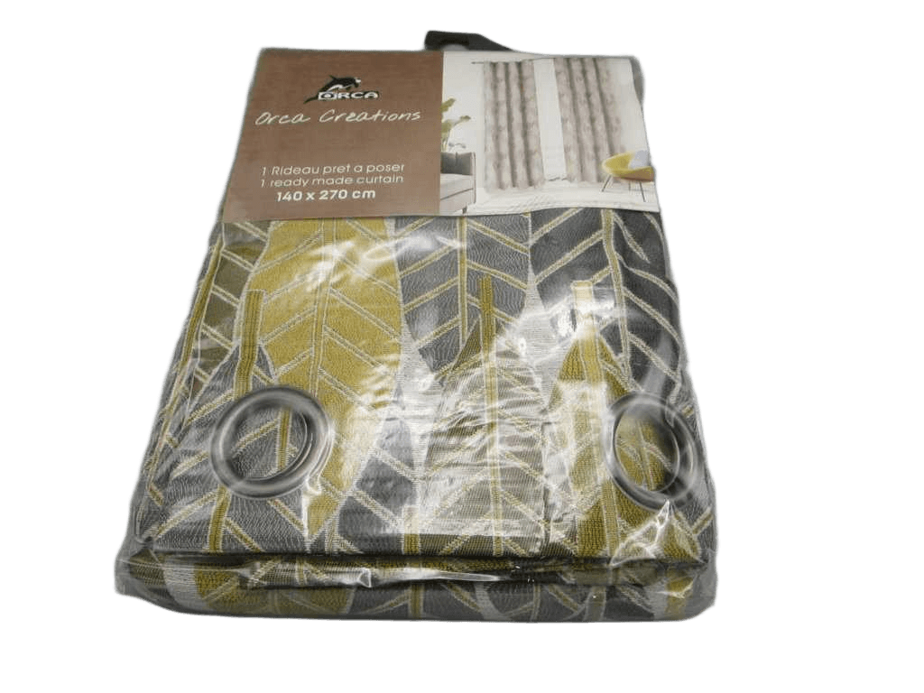 Curtain Jacquard 140 X 270 Cm - 8 Rings - 97 % Polyester 3%linen 310 Gsm