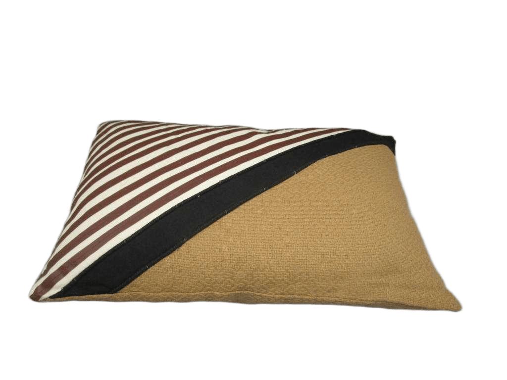 Cushion 30x45 Cm Black,mustard