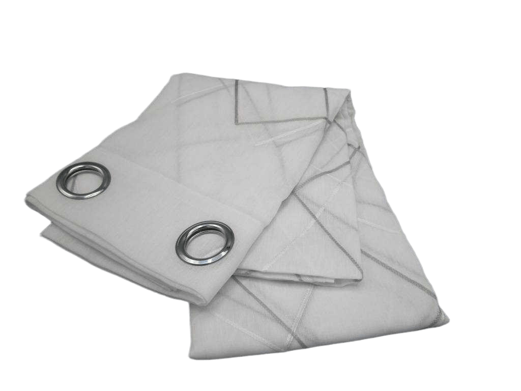 Curtain 140x280 Cm 100% Polyester 8 Ring 110gsm With Packing Hanger Doris Base Emb High 260cm