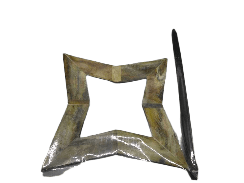 Curtain Tie Wood Square Embrasse Each Pc In Pvc And Headed