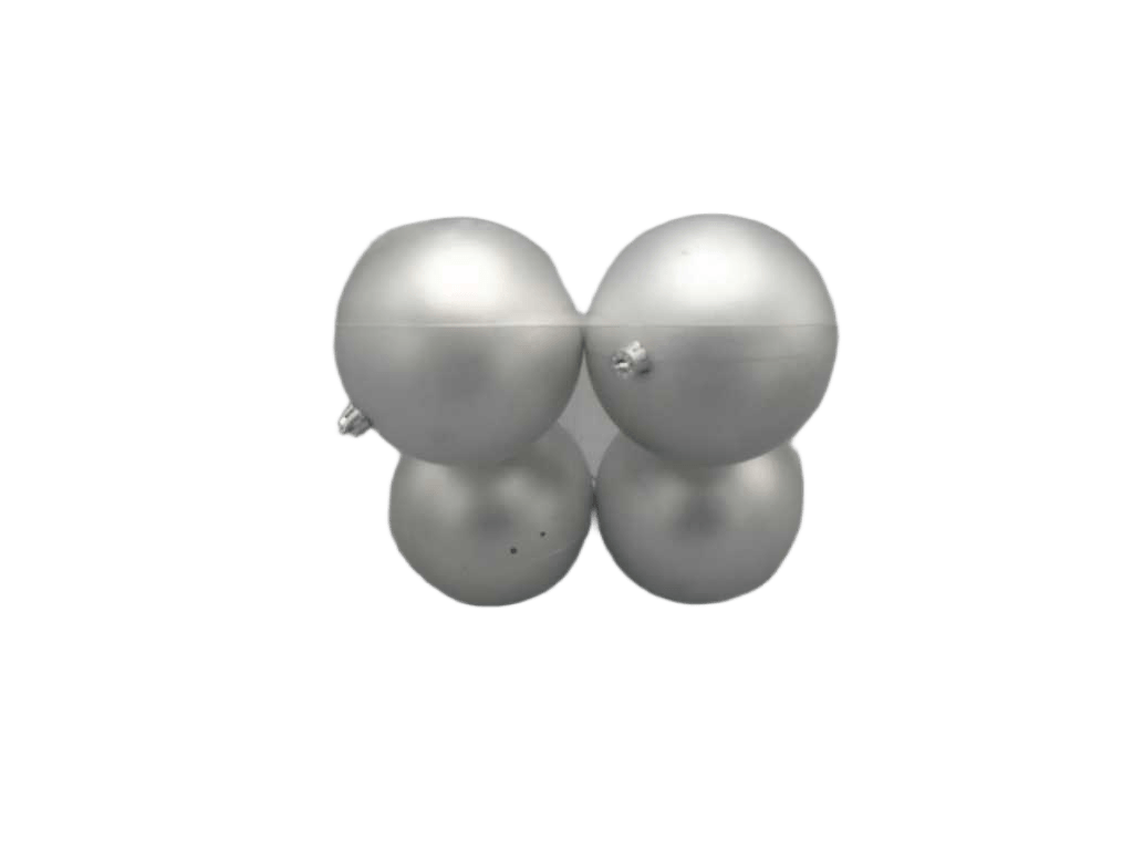 Christmas 10cm Ball, Set Of 4