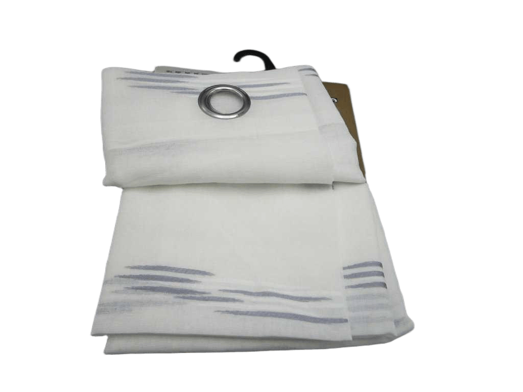 Curtain Dwoli Cutting Voile Window Curtain 8 Rings 100% Polyester 75gsm 43x28x27