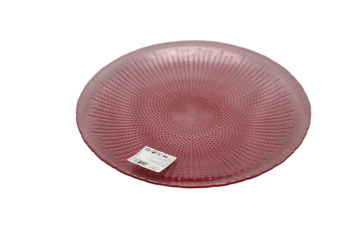 Plate Ass Dess Dots Rose 21cm