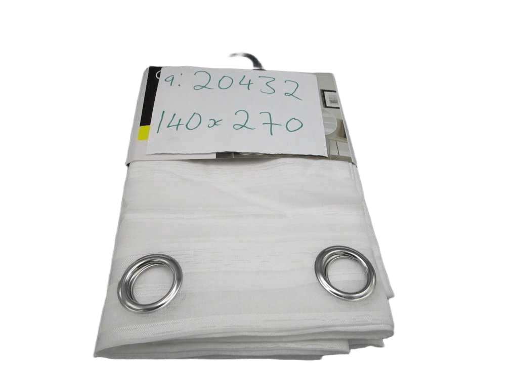 Curtain 8 Rings Cm 100% Polyester Gsm 70 Gr