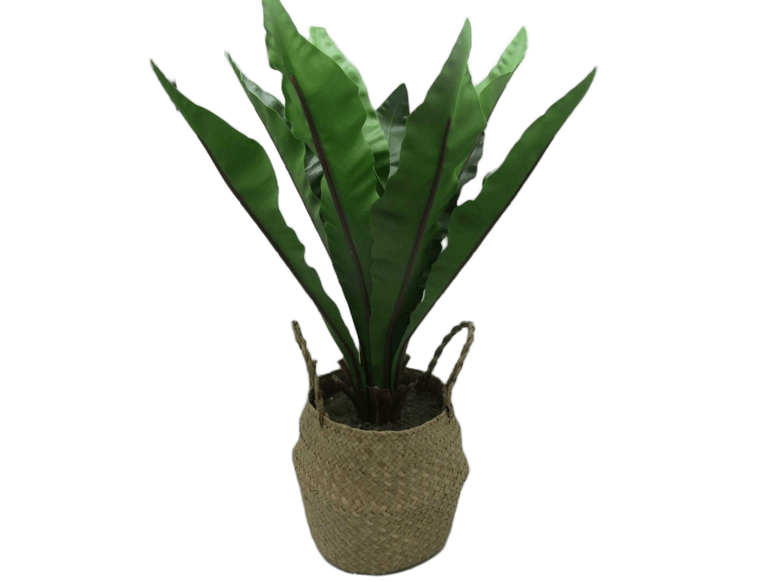 Artificial Greenery Leaves In Basket