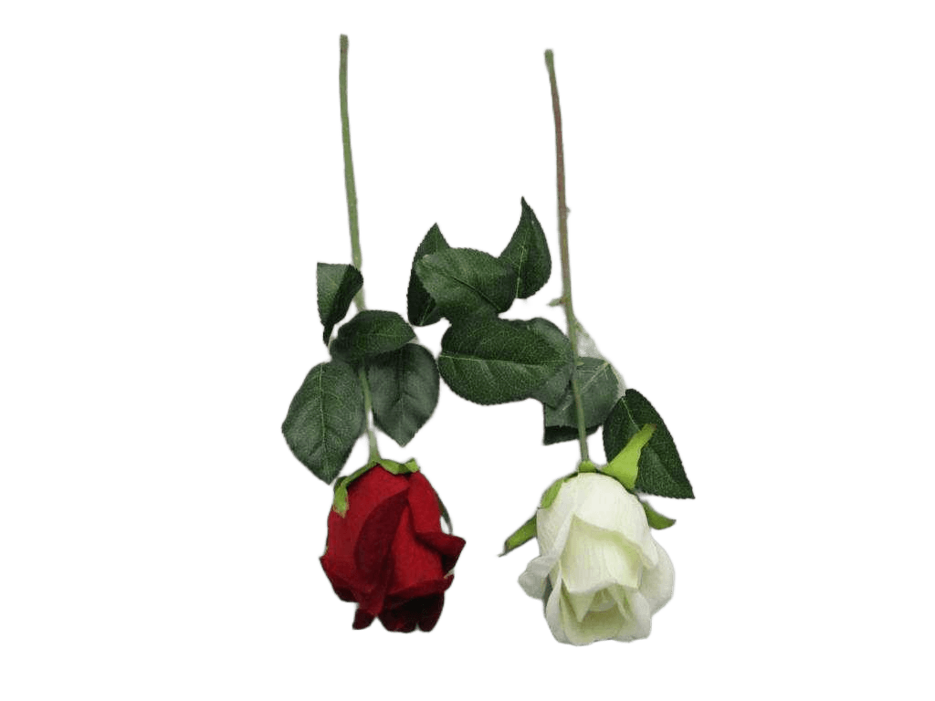 Artificial Flower Single Mini Velvet Rose Bud