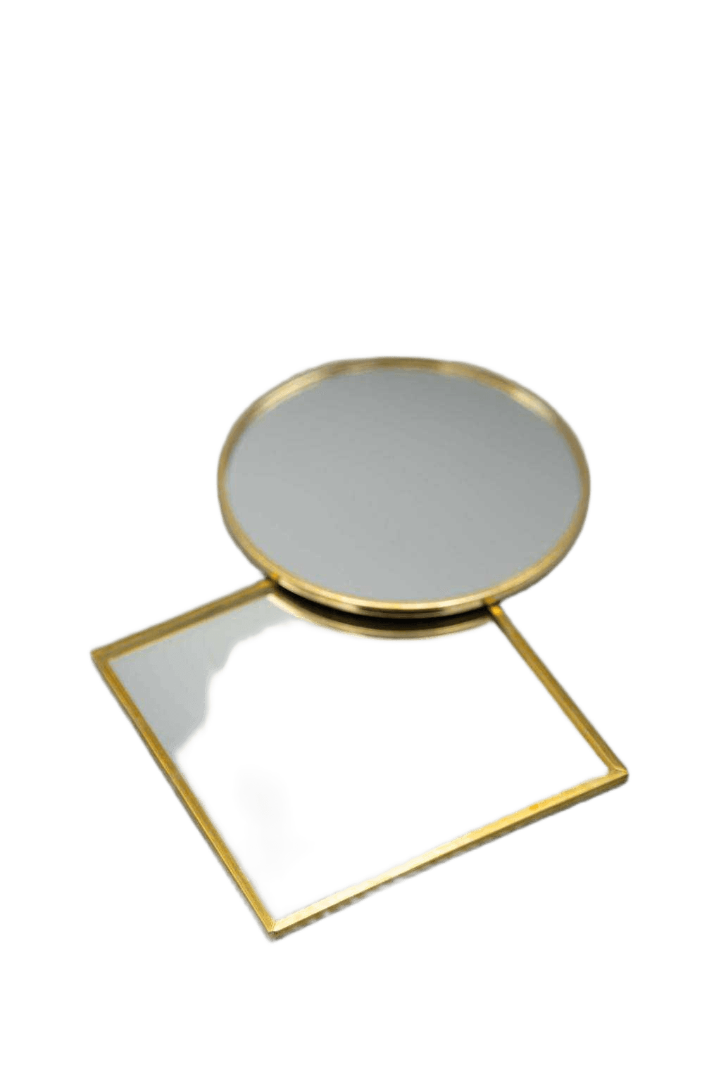 Mirror Plate 10cm Gold 2ass
