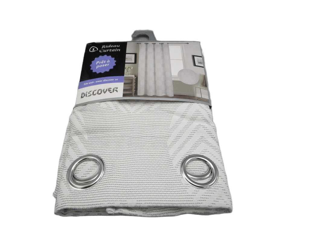 Curtain Jacquard Window Curtain 8 Rings 100% Polyester 160gsm 44x28x38