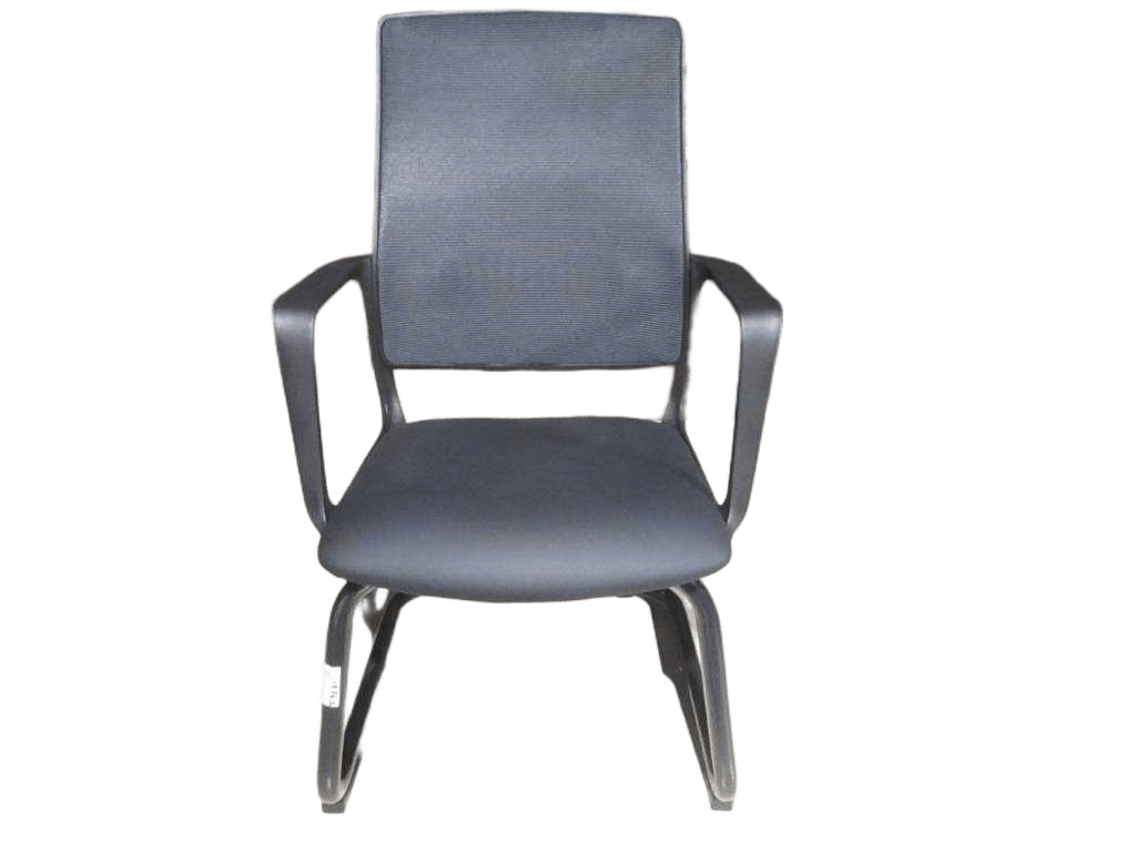 Visitor Chair, Mesh Iron Base Black Structureseat Black/ Back Ts-33 Grey