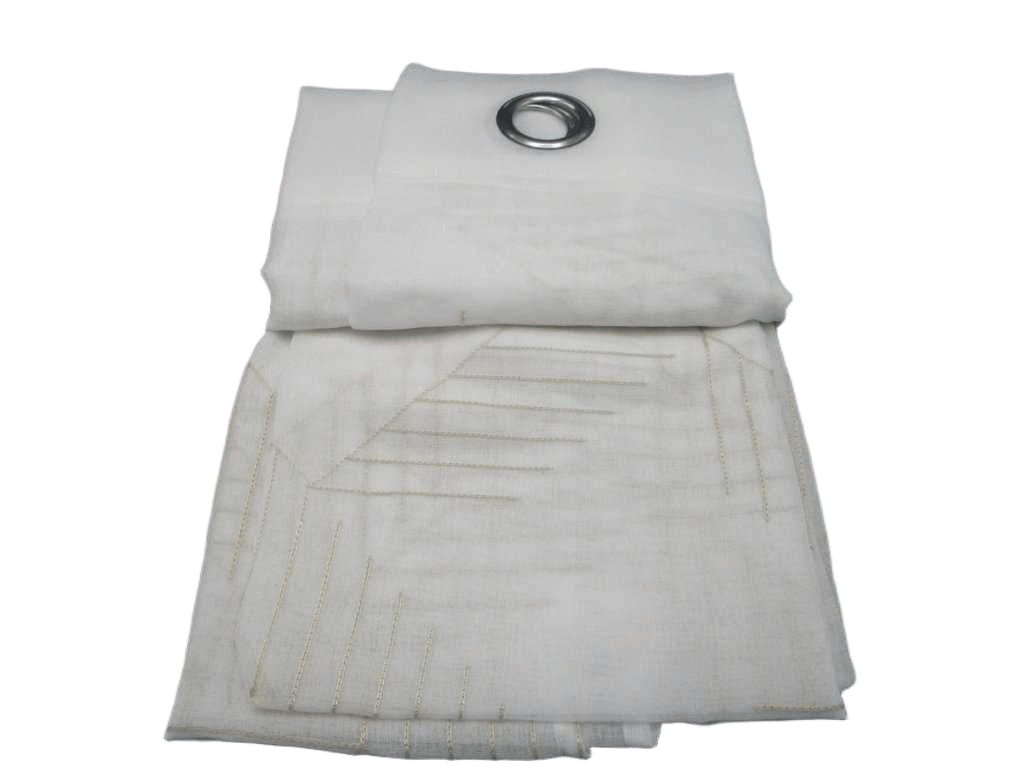 Curtain 140x280 Cm 100% Polyester 8 Ring 70gsm With Packing Hanger