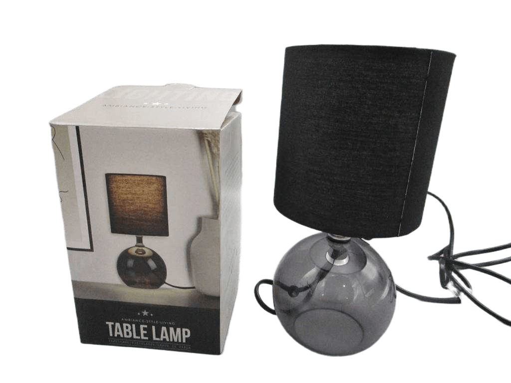 Table Lamp 24cm Black 1cl=