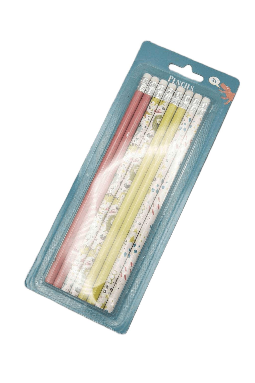 Pencil With Eraser Set 8pcs