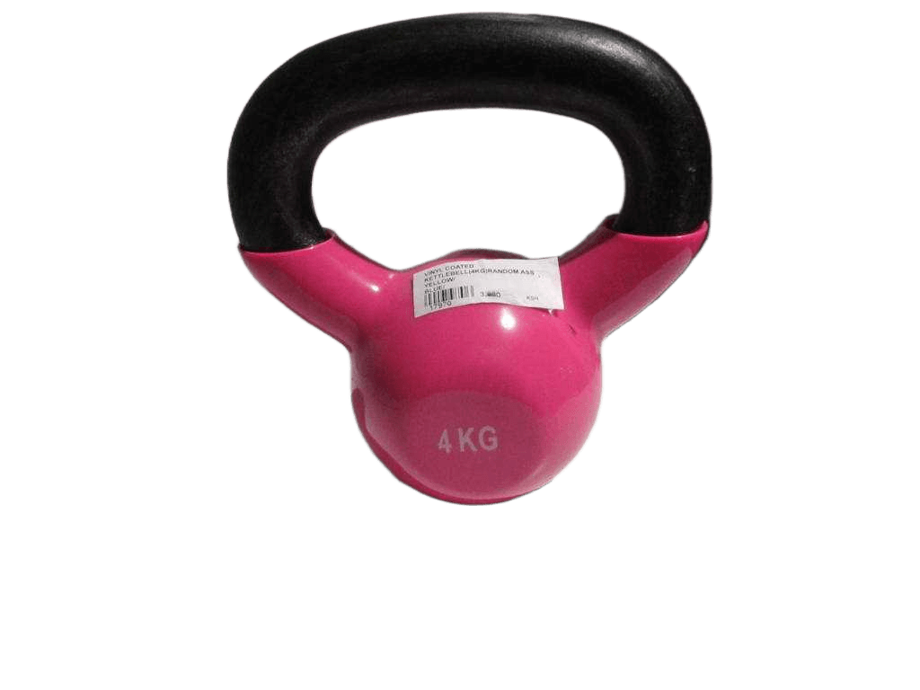 Kettlbell Vinyl Coated (4kg)random Ass Yellow/ Blue/ Green/ Orange/ Pink