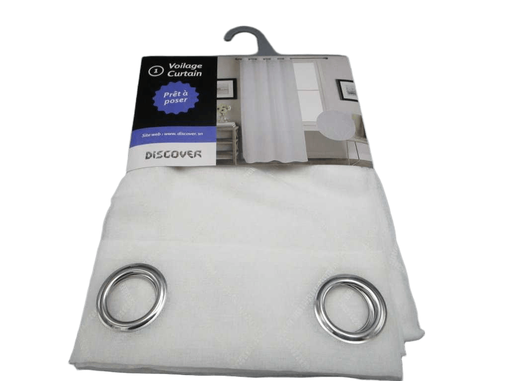 Curtain Printing Voile Window Curtain 8 Rings 100% Polyester 85gsm 43x28x27