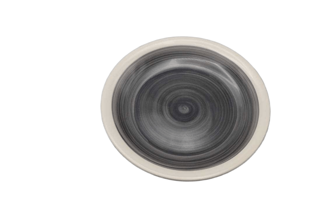 Plate Ass Dess Port Gray 19cm