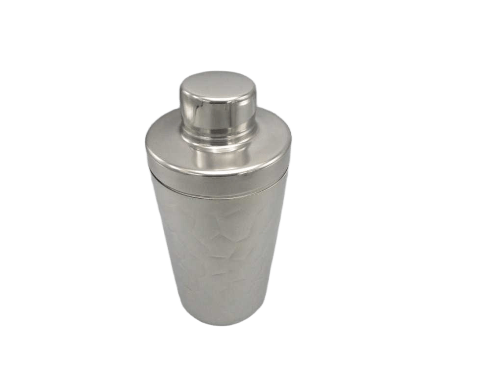 Cocktail Shaker S/W Apple Finish : Ice Pattern Hammered Polish : Mirror Material : Ss 201