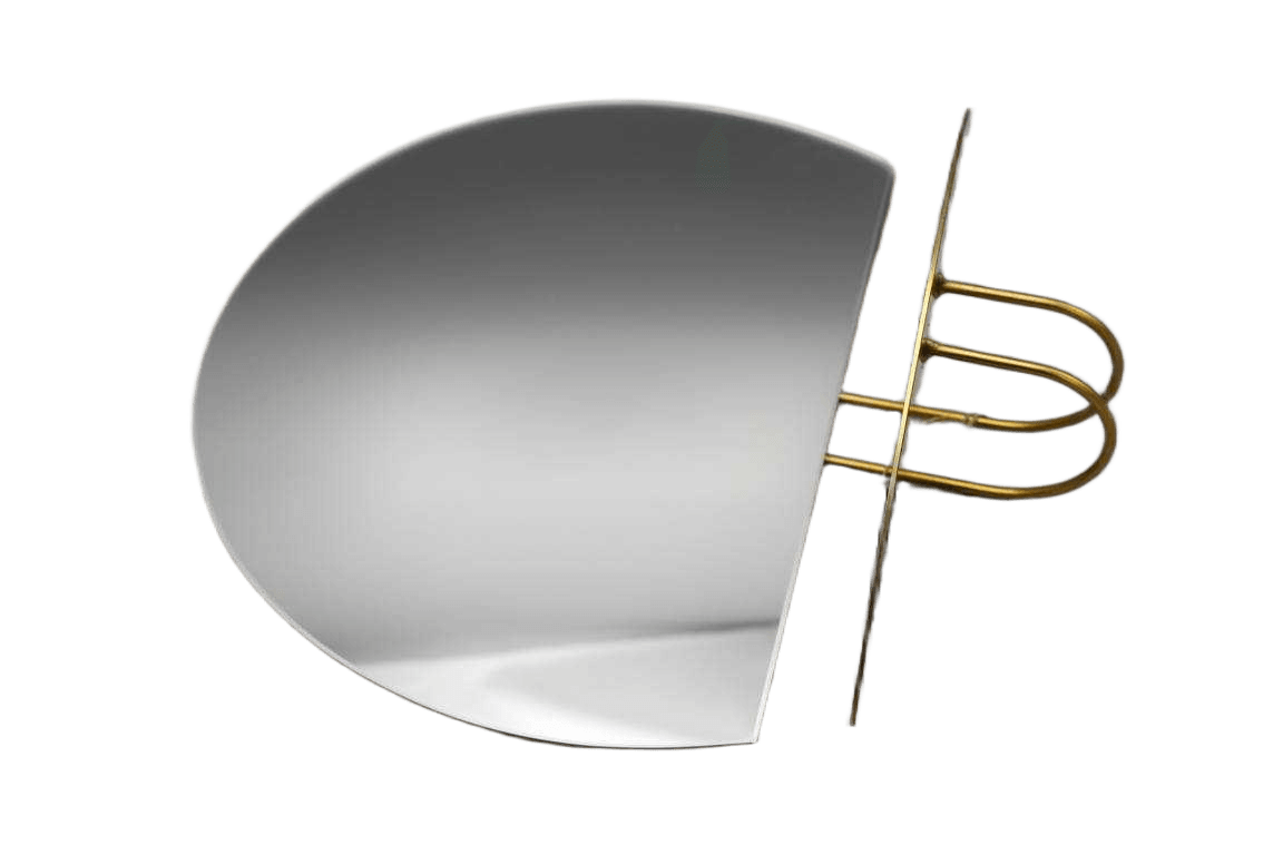 Mirror Round With Integrated Shelf