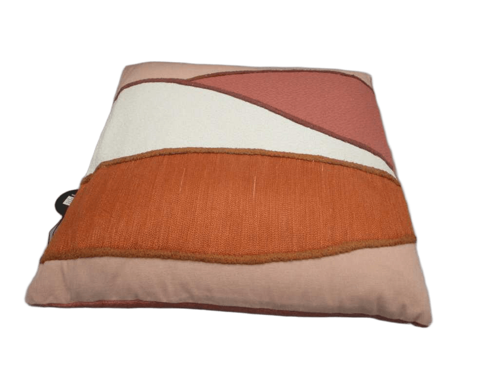 Cushion 45x45 Cm Cover-100% Cotton Cushion Shell-100% Polypropylene Filling - 100% Polyerster 400grs Filling Vaccum Packing Applique + Embroidery