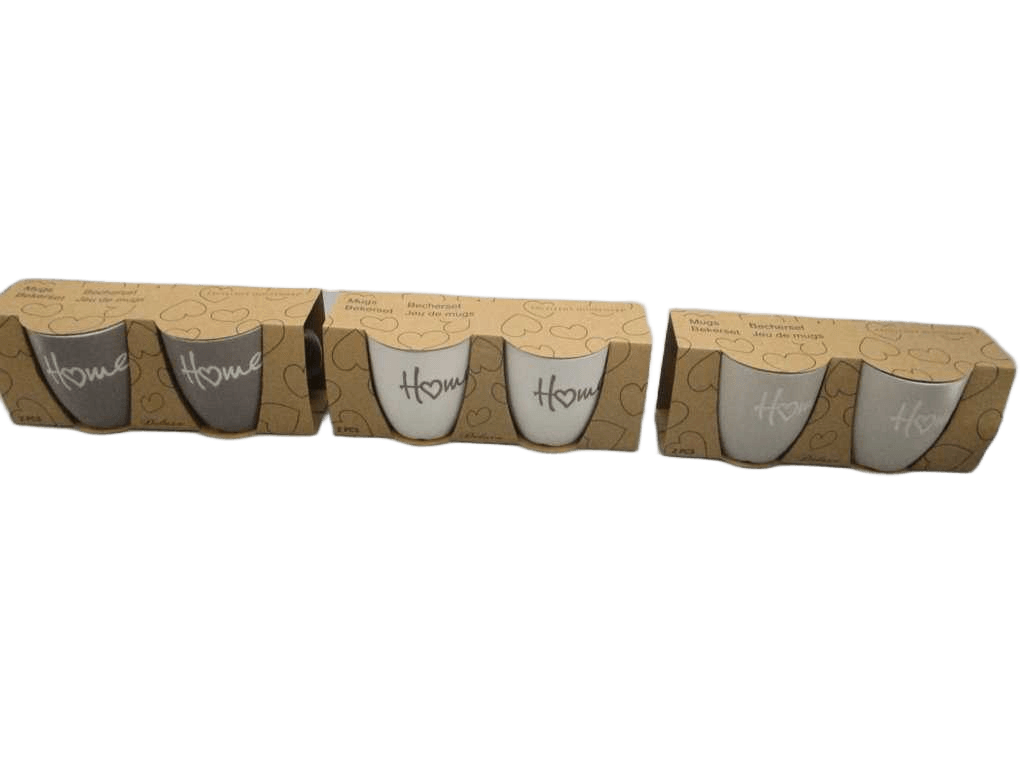 Mug 150ml Set 2pcs 3ass Clr