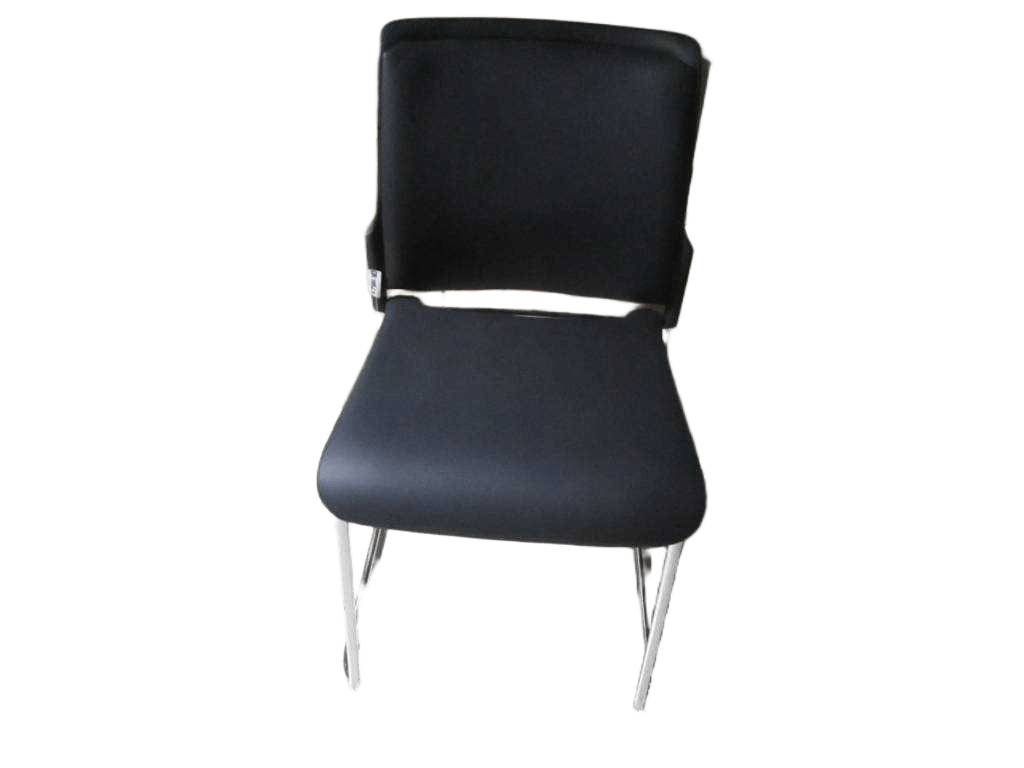 Visitor Chair Pvc+chromeblack 169