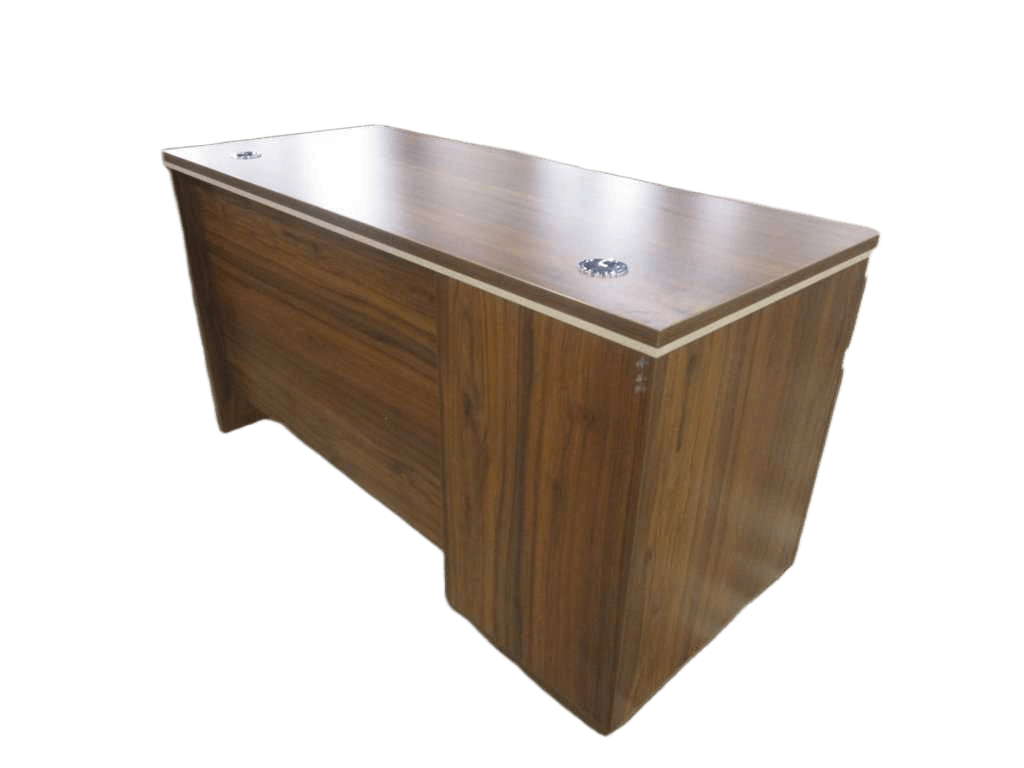 Office Table 140x60x75 Cm Melamine Clr Cream White+c Walnit Ref 23fxd113-140 /2cl