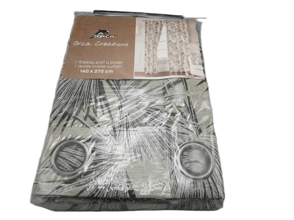 Curtain Jacquard 140 X 270 Cm - 8 Rings - 100 % Polyester 310 Gsm